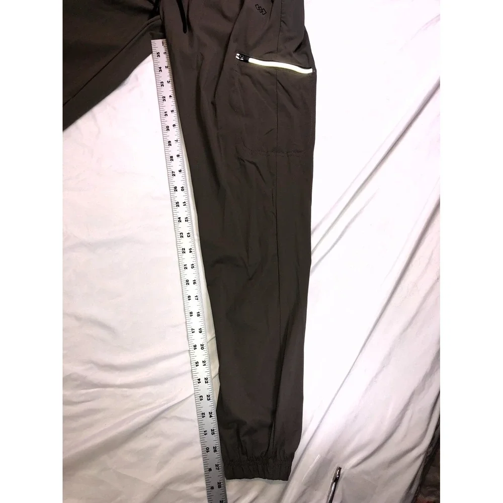 LEG3ND Mens Cargo Jogger Pants Black Athletic Utility Pockets Outdoor Small